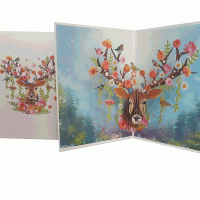 pop-up gewei zomer kaart